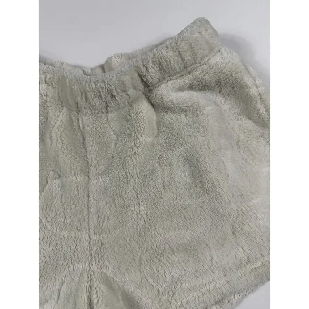 Gap Kids Cozy Plush Sleep Shorts Ivory Girls Size 6